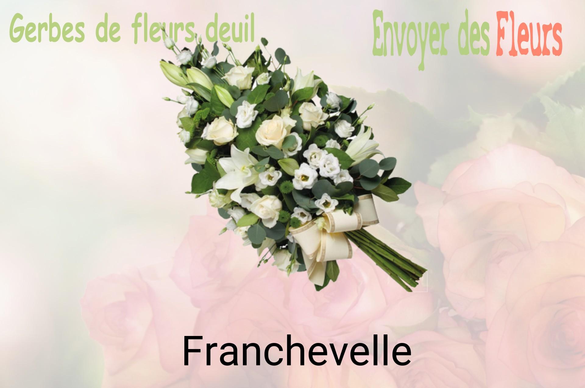Gerbe de fleurs de deuil livrée à Franchevelle